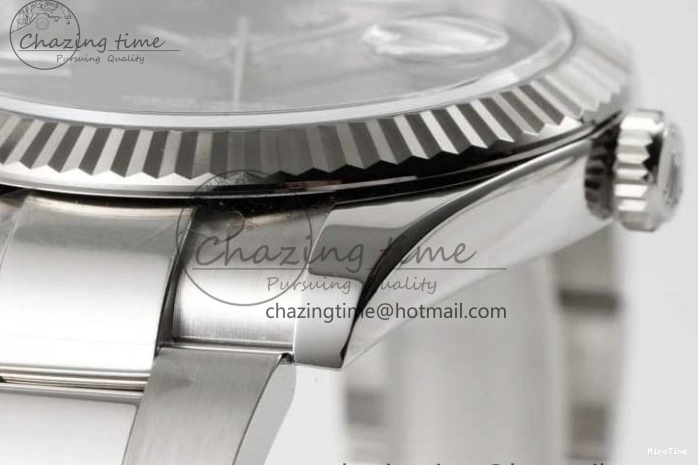 MiroTime 0302 DateJust 41 126334 Clean 1:1 Best Edition 904L Steel Gray Roman Dial on Oyster Bracelet VR Thermal 2430